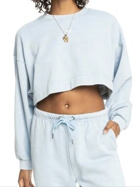 Roxy Vintage Cropped Crewneck Sweater